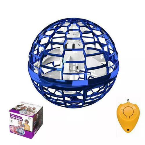 (Blue) Flying Drone Spinner Tricks Stress Relief Ball