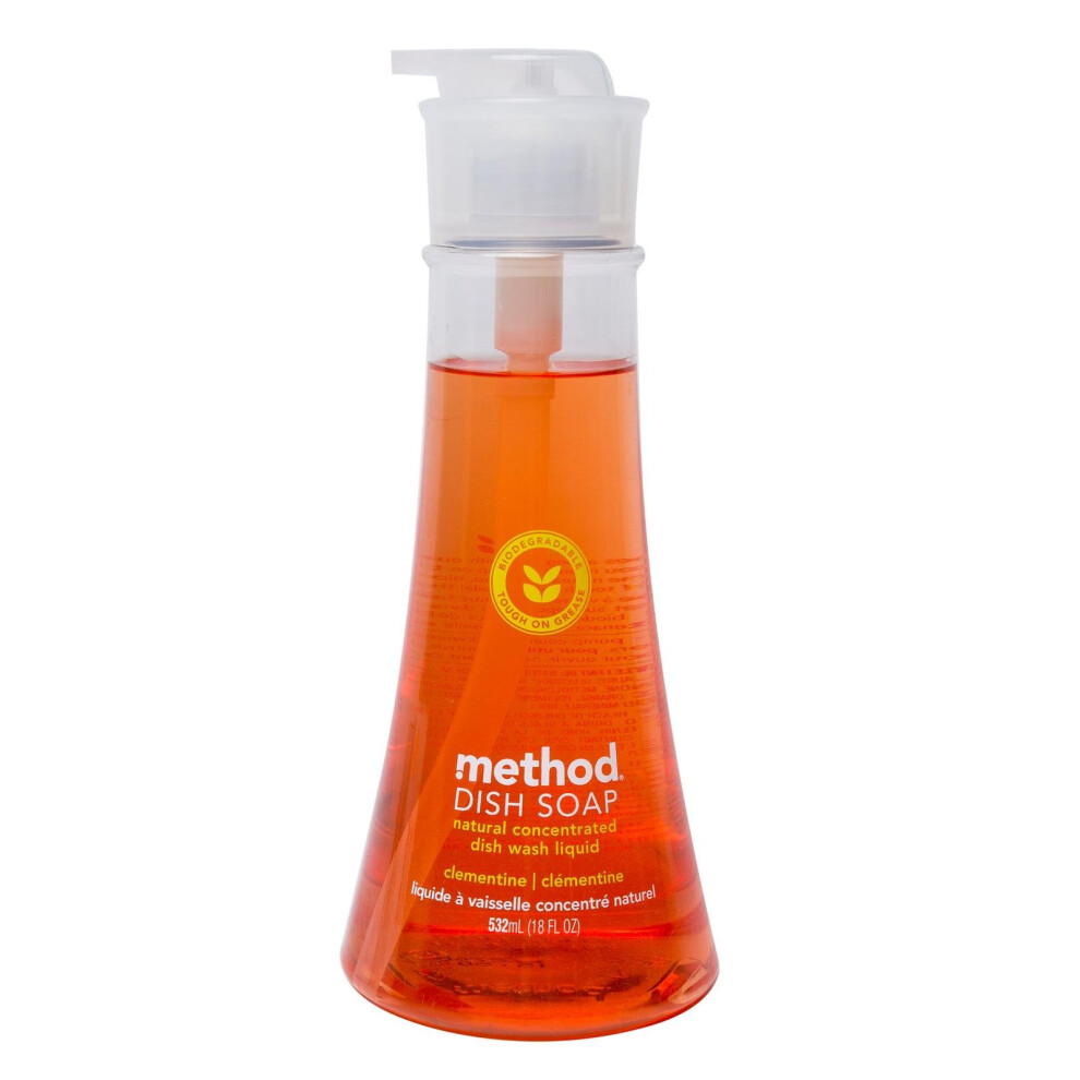 Method Dish Soap  Clementine  18-Ounces (Pack of 3)