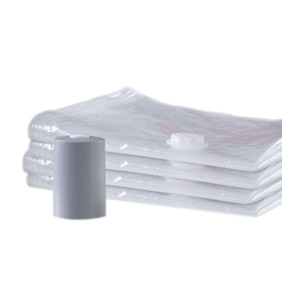 PAC 'N STACK Handheld Vacuum Sealing Storage  4 Pack Bags  Original Version  4 Count