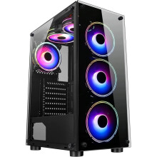 (6 fans, Tower only ) Gaming PC Tower i5 HDD + SSD 16GB RAM GT730