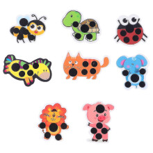 8pcs Baby Forehead Thermometer Sticky Thermometer Flexible Body Fever Test Thermometer Sticker Mixed Color