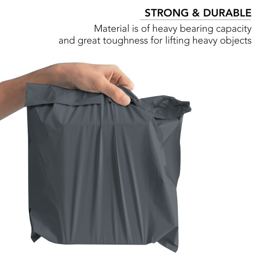 60 Mixed Size Grey Mailing Bags, Self Seal 4 Size Strong Waterproof Poly Plastic 2