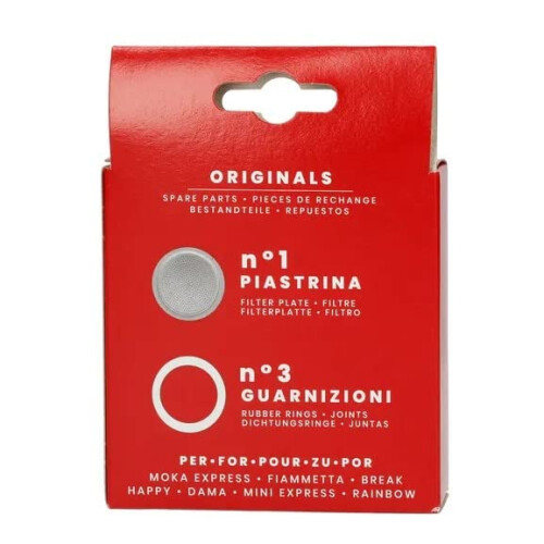 Bialetti Bialetti BIA640310 Σετ 3 Σφραγίδων + 1 Πλάκα, Τζ.9, Ανοξείδωτο Ατσάλι 2
