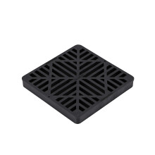 Rejilla Cuadrada NDS 980G, Diseño de Diamante, 9 Pulgadas, Plástico Negro