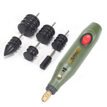 (EU 7W) Leather Tool Edge Electric Polishing Slicker Sandalwood Electric Grinding Head Leather Timming Polishing Diy Tools Tip Burnisher