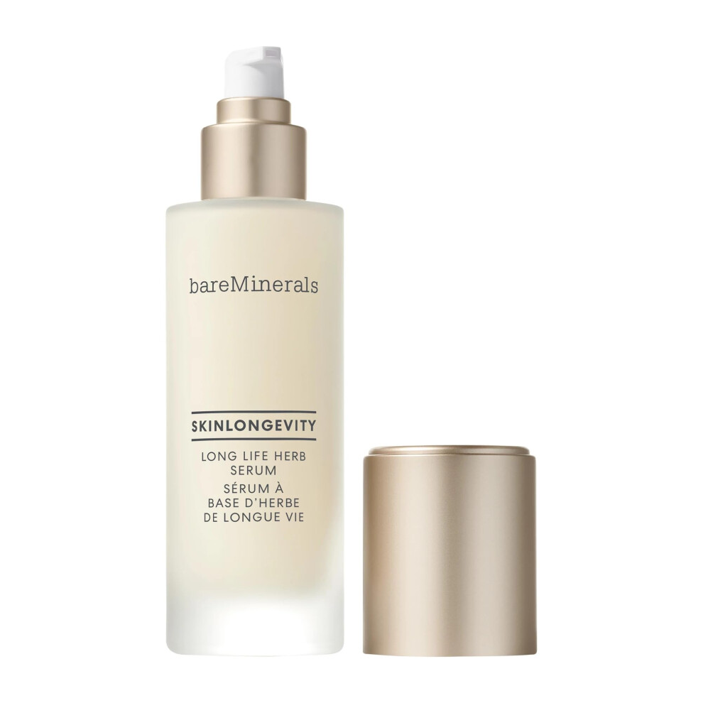 bareMinerals Skinlongevity Long Life Face Serum Infused with Niacinamide  Improves Signs of Aging  Strengthens Skin Barrier  Reduces Visible