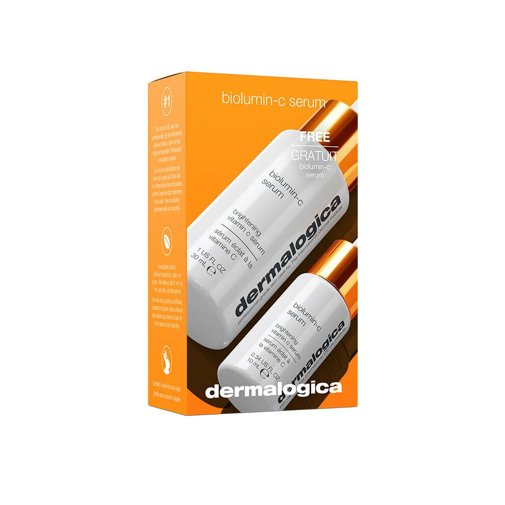 Dermalogica the Ultimate Glow Kit  Biolumin-C Serum for Face  Vitamin C for Firmer and Brighter Skin  2 items - 1 oz and 0.34 oz