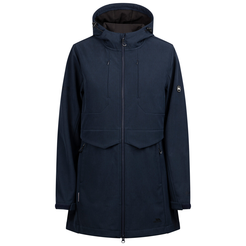 (S, Navy Marl) Trespass Womens Softshell Hooded Jacket Aylmer