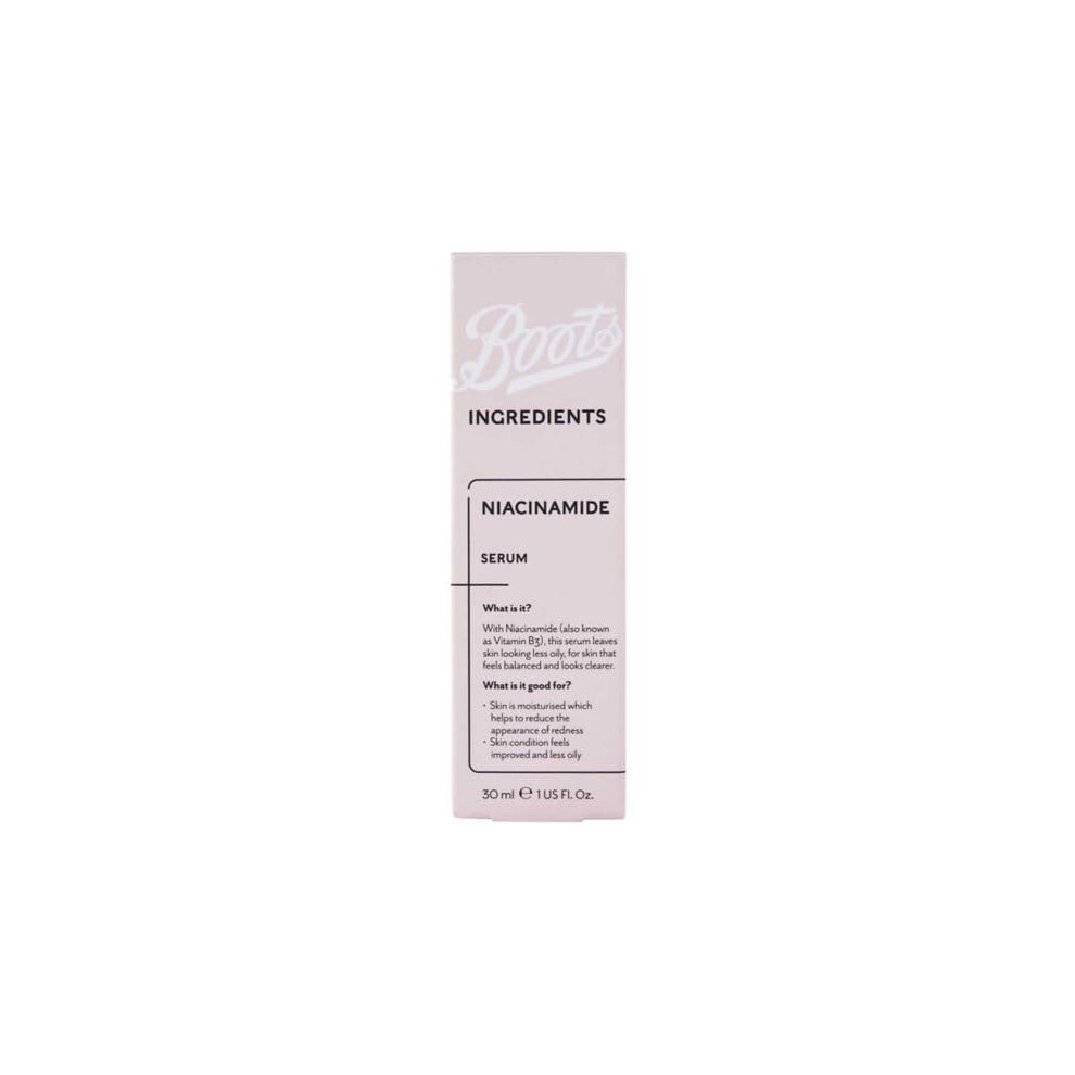 Boots Ingredients Niacinamide Serum 1.0 Oz