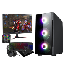 (Flash , 22" Monitor Full setup ) Gaming PC Tower i5 HDD + SSD 16GB RAM GT730 +Speakers