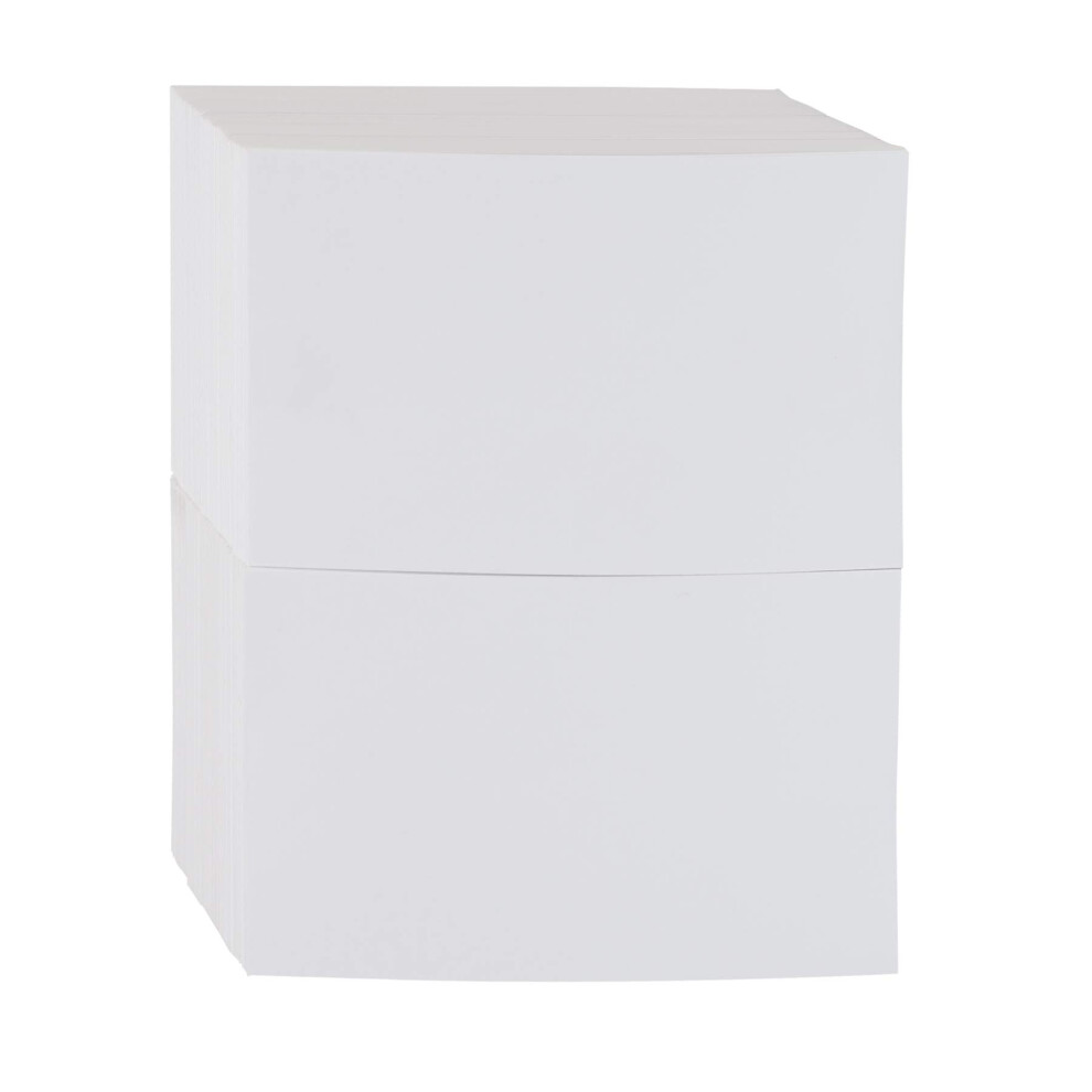 Amazon Basics Blank 1000 Index Cards  500 Count (Pack of 2)  White  4'' x 6''