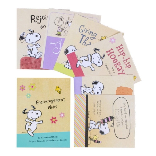 DaySpring - Peanuts - Σημειώσεις Ενθάρρυνσης - 32 Επιβεβαιώσεις για Φίλους και Οικογένεια