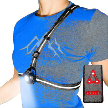 Chest Running Light for Runners And Joggers with Adjustable Beam And Reflector, Usb Led Rechargeable