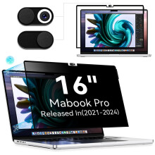 Proteggi schermo privacy per MacBook Pro 16 pollici (2021-2024 M1 M2 M3) Facile accensione/spegnimento rimovibile Antispia Scudo antiabbagliament