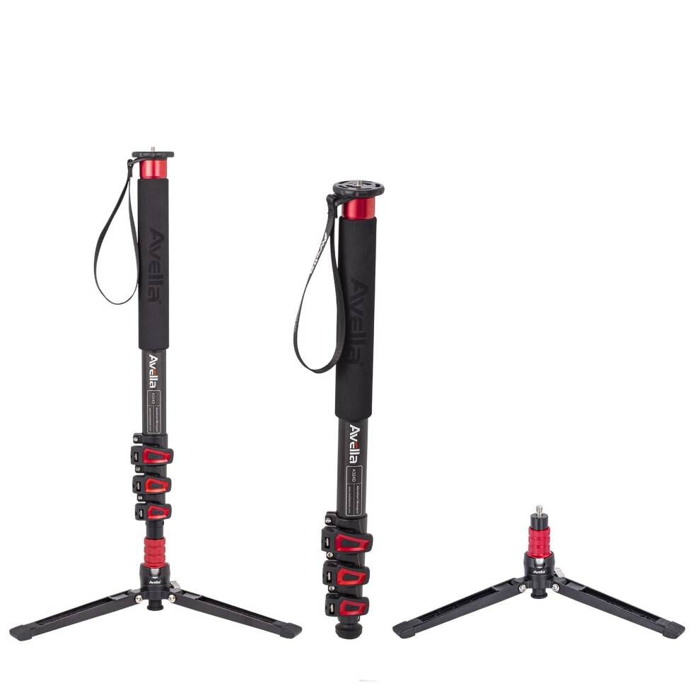 Avella A324d Aluminum 67 Inch Camera Monopod Professional Telescopic Video Monopods Base Tripod For Canon Nikon Sony Olympus Panasonic Dslr 606321505615