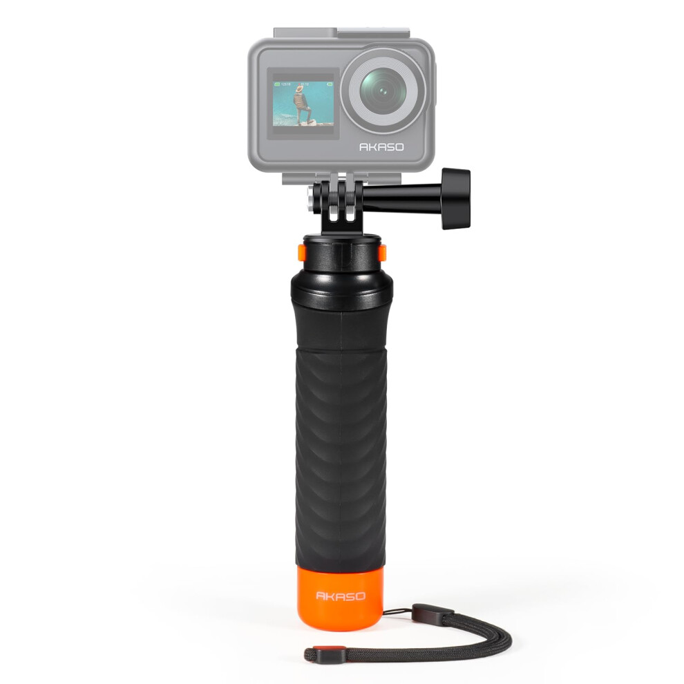 AKASO Waterproof Floating Hand Grip Compatible with AKASO Action Camera EK7000/Brave 4/Brave 7 LE/Brave 7/Gopro Hero12/11/10/ 9/Max/DJI Osmo