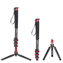 Avella C324D 67-calowy monopod aparatu z wlkna weglowego Profesjonalny teleskopowy monopod wideo Statyw podstawowy do aparatu Canon Nikon Sony O
