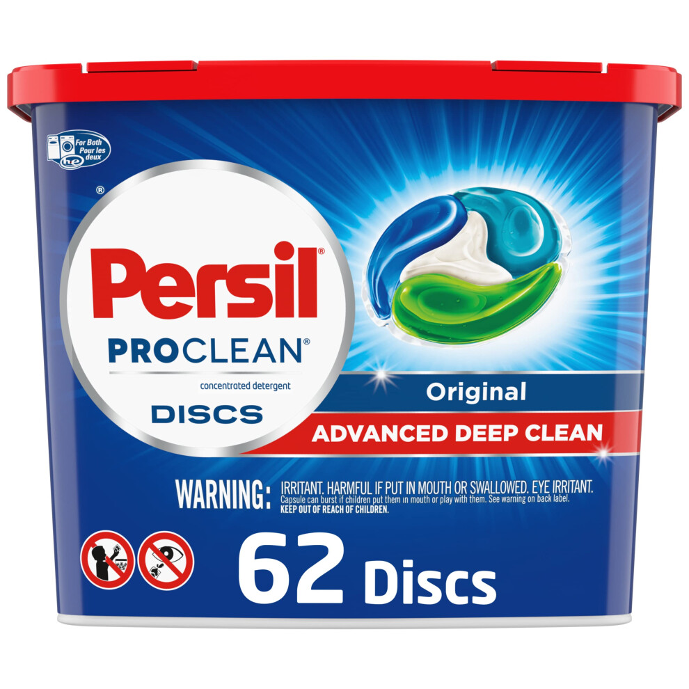 Persil Discs Laundry Detergent Pacs  Original Scent  High Efficiency (HE) Compatible  Laundry Soap  62 Count