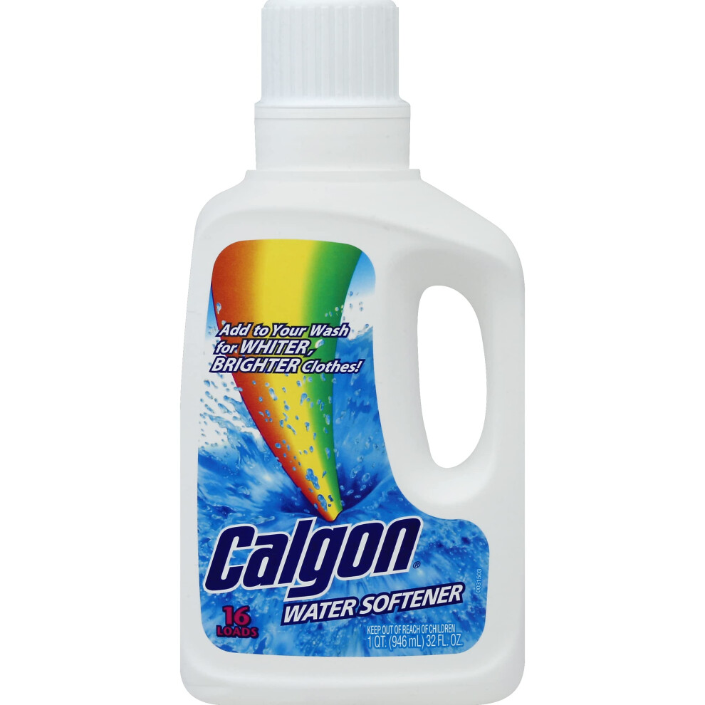 Calgon Liquid Water Softener  Laundry Detergent Booster  32 Ounce (Pack of 1)