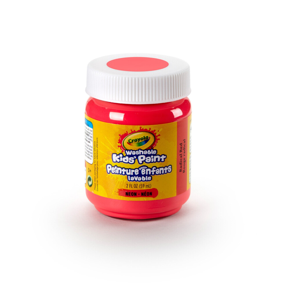 Crayola Washable Kids Paint  2 oz  Radical Red