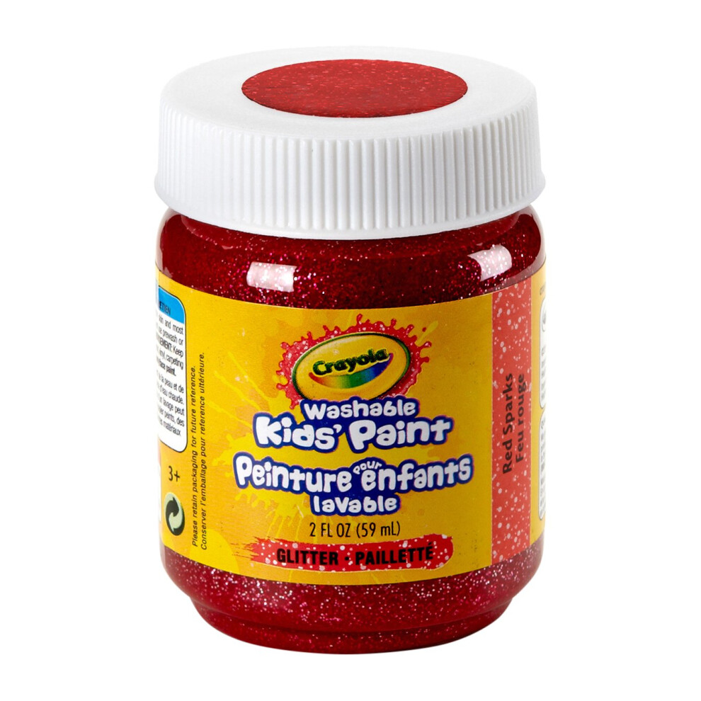 Crayola Washable Kids Paint  2 oz  Red Sparks