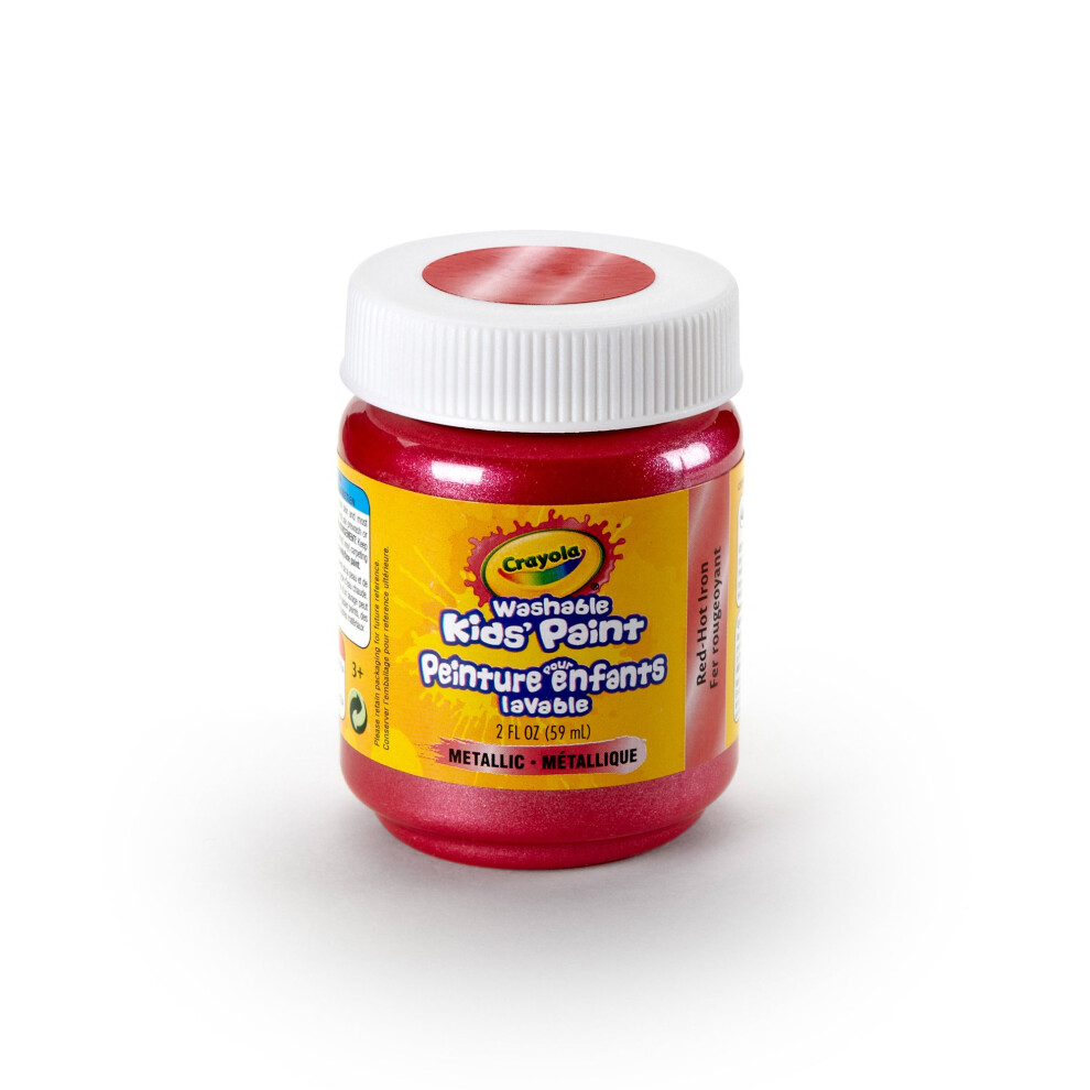 Crayola Washable Kids Paint  2 oz  Red Hot Iron