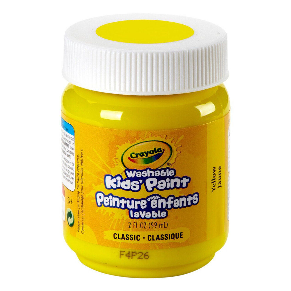 Crayola Washable Kids Paint  2 oz  Yellow