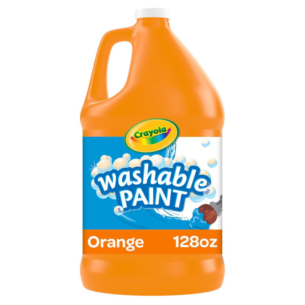 Crayola Washable Paint  Orange Paint  Classroom Supplies  1 Gallon