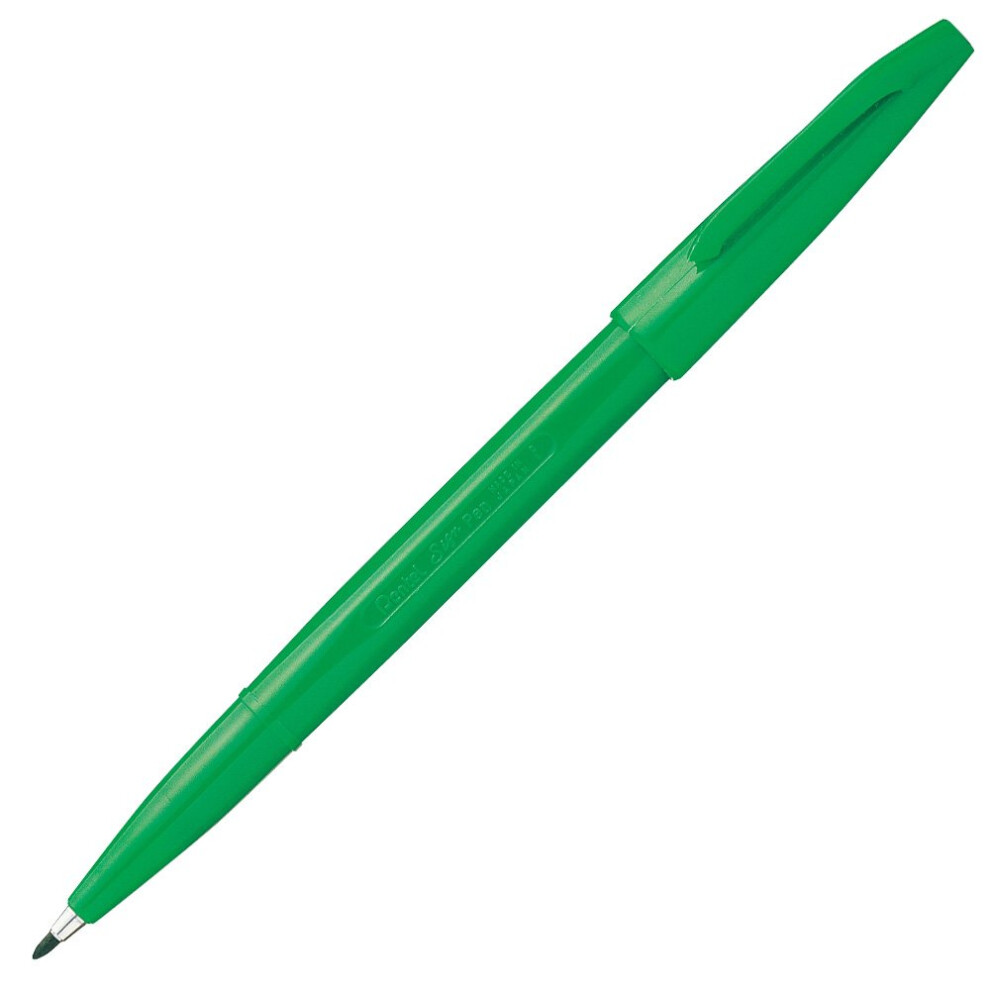 Pentel S520-DD Water-Based Pen  Sign Pen  Green  Set of 10