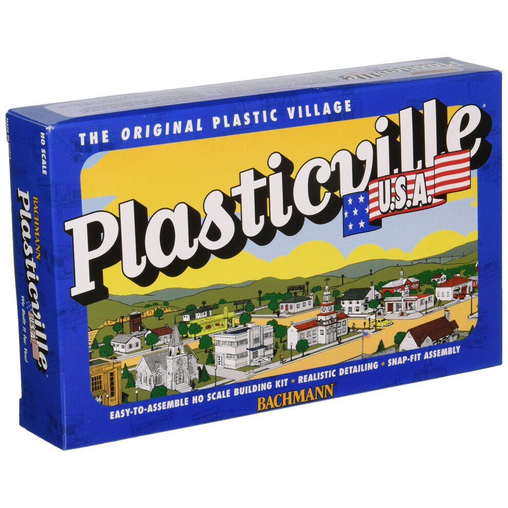 Bachmann Trains - PLASTICVILLE U.S.A. BUILDINGS - CLASSIC KITS - POST OFFICE - HO Scale