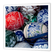 3drose ht_81907_2 Hungria Budapest Handicrafts Ovos pintados - EU13 CMI0301 - Cindy Miller Hopkins - Ferro na transfer   ncia de calor 6 por 6 """" P