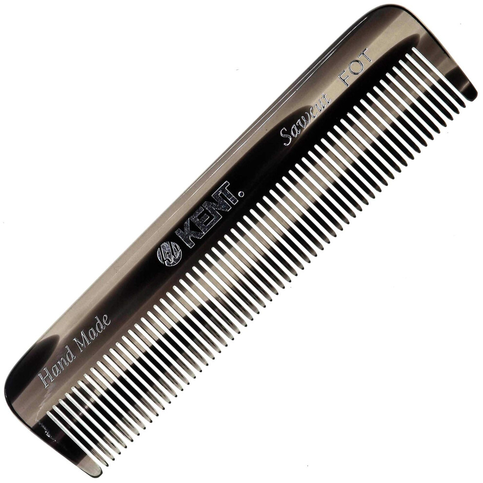 Kent Handmade Pocket Comb - 4.5"" Fine Tooth Styling Comb for Men's Grooming  Suitable for Fine or Thinning Hair  Mustache and Beard