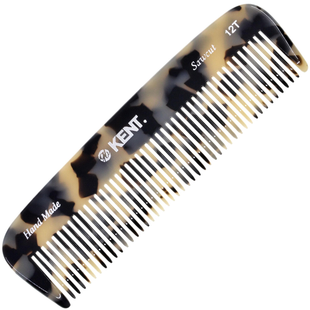 Kent 12T TW Wide Tooth Detangling Comb - Handmade Pocket Comb for Thick  Curly  and Wavy Hair  Grooming Beard and Mustache