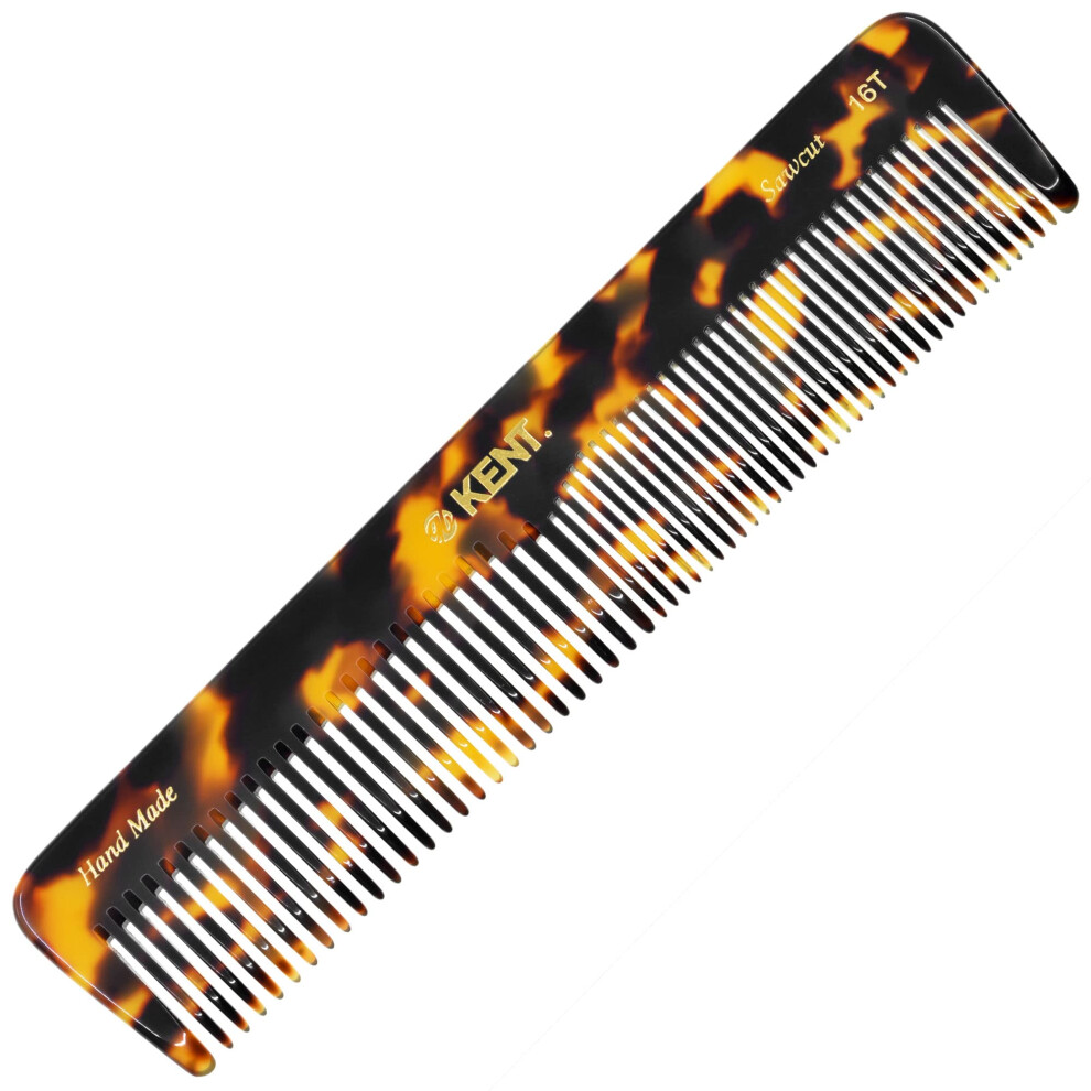 Kent 16T Fine and Wide Tooth Comb/Beard  Hair  Mustache  and Detangling Comb for Men and Women