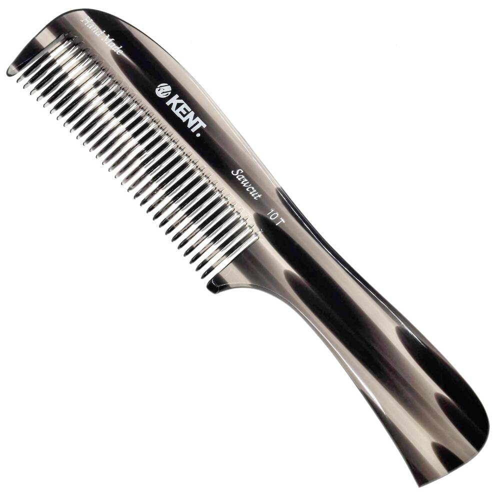 Kent 10T Large Hair Detangler Comb  Handmade Wide Tooth Comb for Curly Hair  Detangling Comb For Wet and Dry Hair  Rake Comb for Women Hair