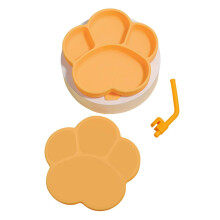 Silicone Baby Toddler Plates with Lids And Straws High And Low Temperature Resistance for Kids Elementary Schooler