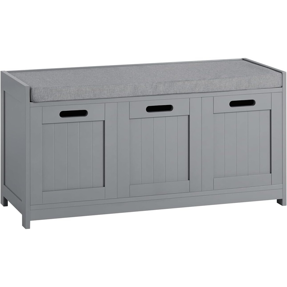 SoBuyÂ® FSR80-SG, Hallway Bedroom Storage Bench Shoe Bench