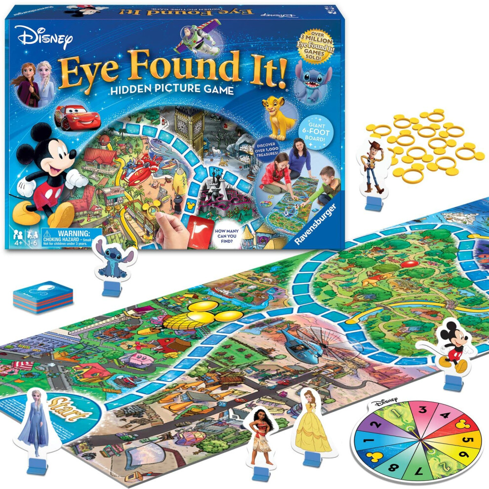 Ravensburger World of Disney Eye Found It Board Game - Engaging Fun for Kids and Adults | Suitable for Ages 4 and Up | Promotes Critical Thi