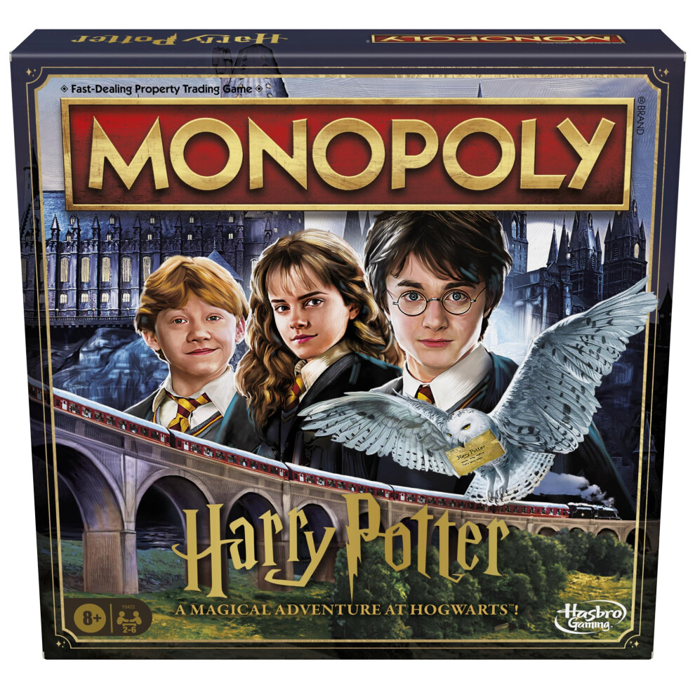 Photos - Board Game Hasbro Monopoly Harry Potter Edition  | A Magical Adventure at Hogwarts | Ages 8 and Up | 2 to 6 Players | Family Games | 