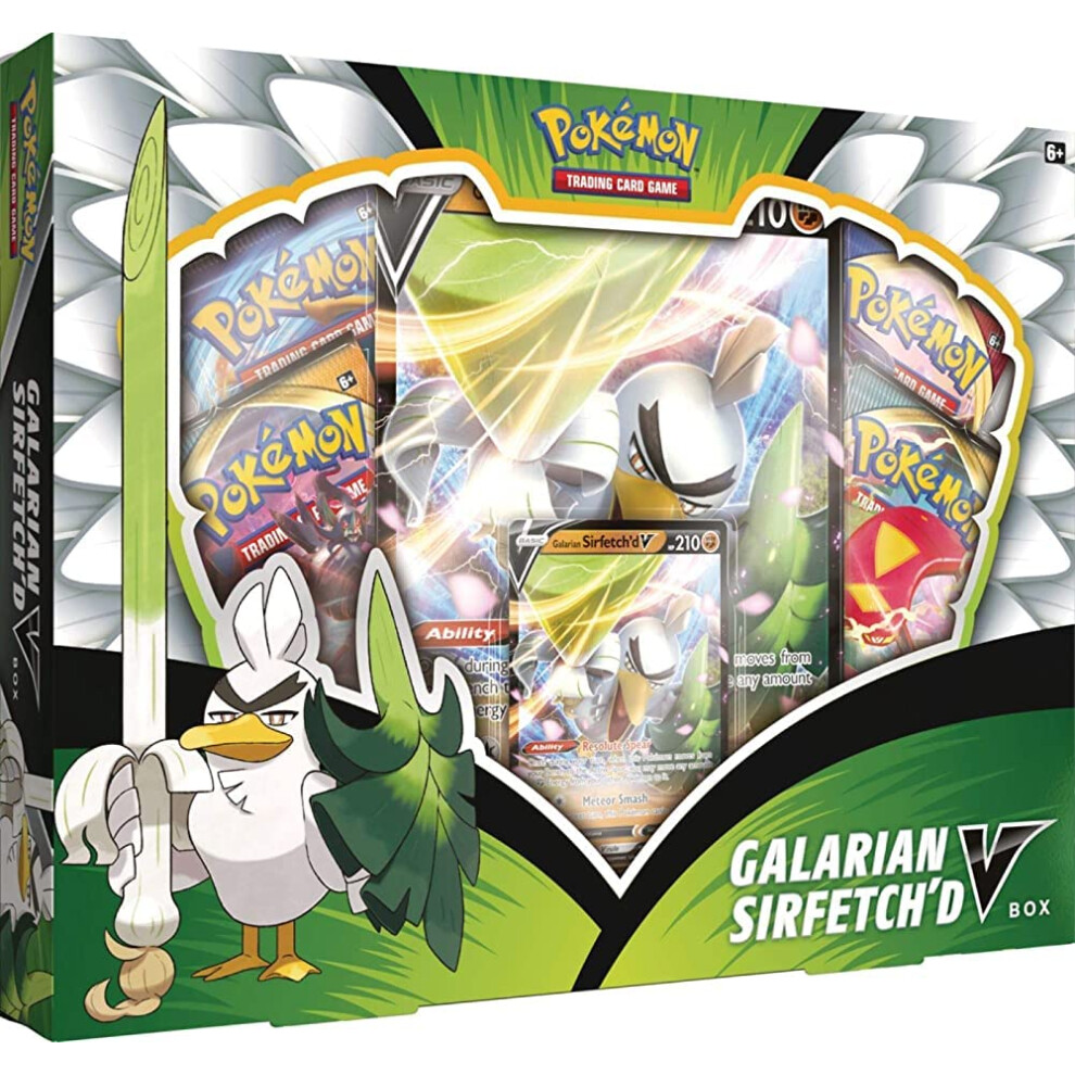 Pokemon TCG: Galarian Sirfetch'd V Box  Multicolor