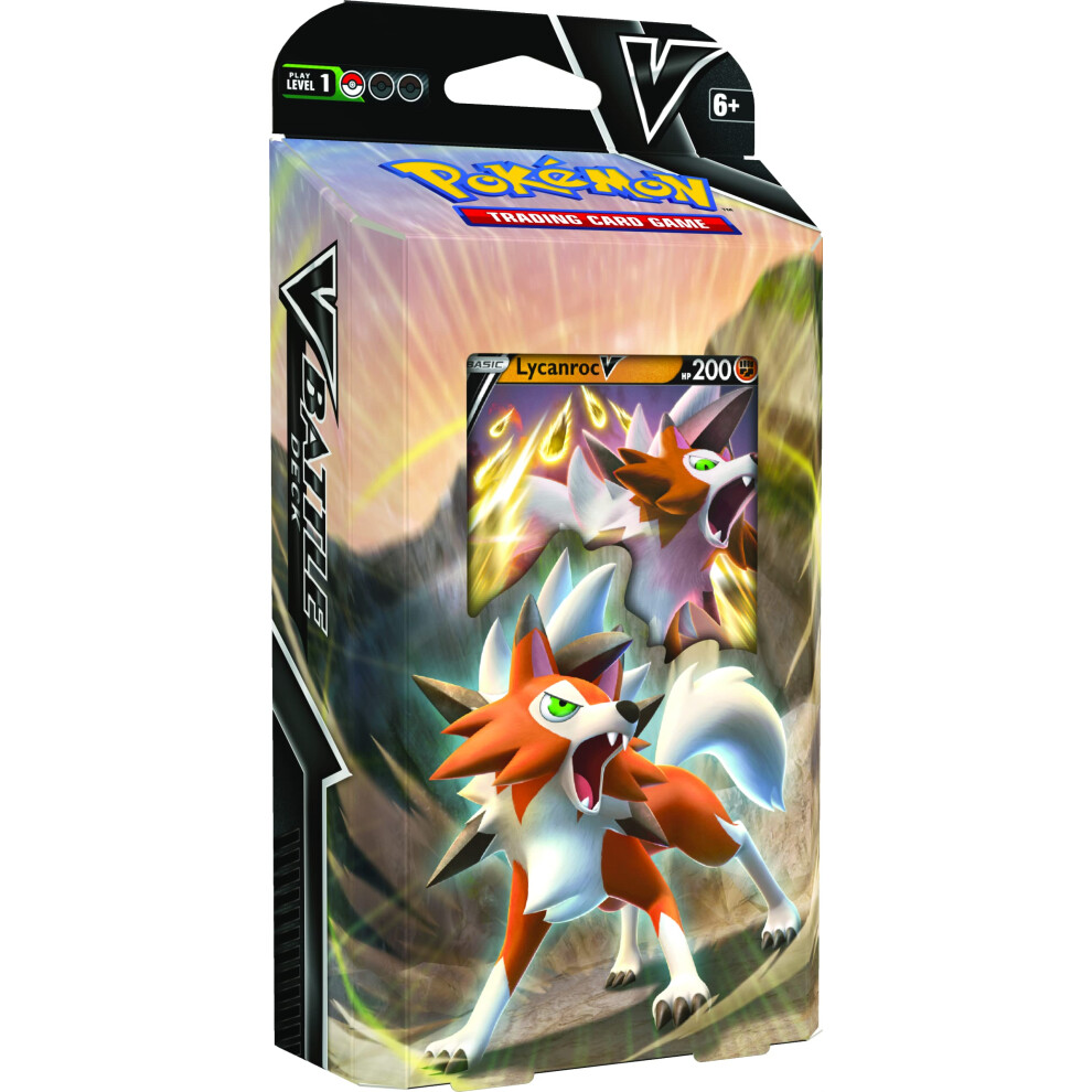 The Pok?mon Company Int. Inc. | Pokemon TCG: Lycanroc V Battle Deck | Card Game | Ages 6+ | 2 Players | 10 Minutes Playing Time