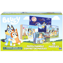 Bluey 11 Puzzle Bundle Set 8 et 24 pices en bois et puzzles dcoups pour enfants d'ge prscolaire et enfants