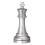 Hanayama Cast Chess Silver King (King) (9326665) 1