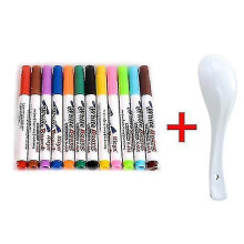 Magical Water Painting Pens for Kids, Magical Floating Ink Pens with Spoon, Dry Erase Whiteboard Marker