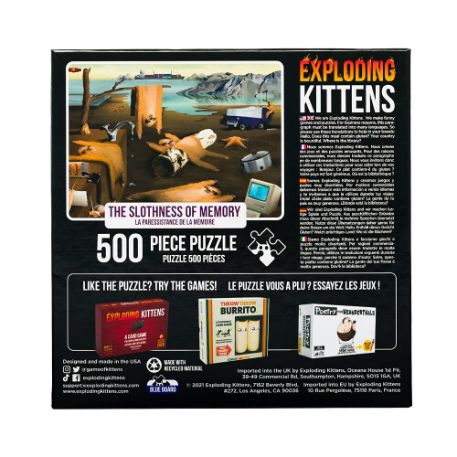 Exploding Kittens Exploding Kittens 500 Τεμαχίων Παζλ - Slothness της Μνήμης, Παζλ για Ενήλικες, Παζλ με Σλοθ 1