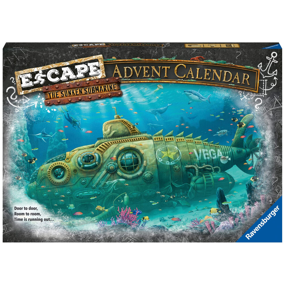 Ravensburger 20010 Escape: Submarine Advent Calendar for Kids