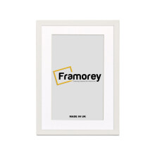 (12x8" Pic (14x11" Frame)) White Picture Frame Photo Frames With White Mount Wall Art Hanging Frame Home Decor Frame