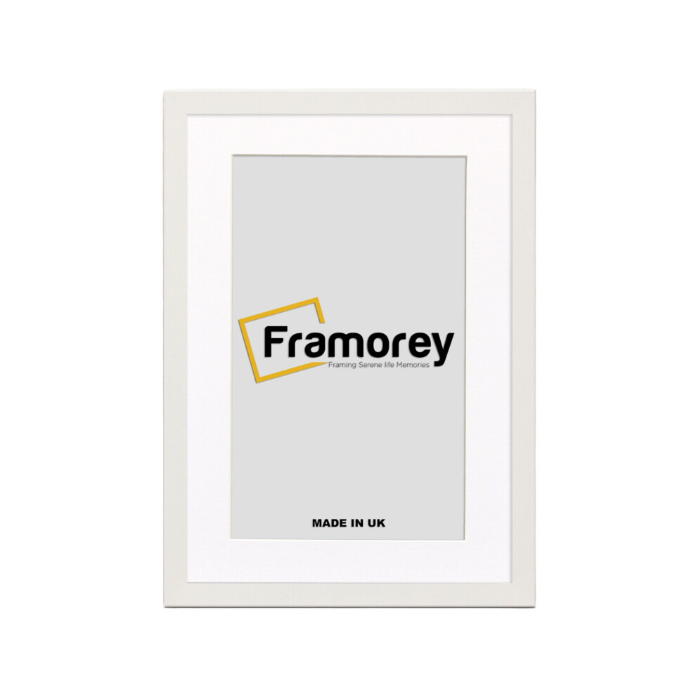 (16x12" Pic (20x16" Frame)) White Picture Frame Photo Frames With White Mount Wall Art Hanging Frame Home Decor Frame