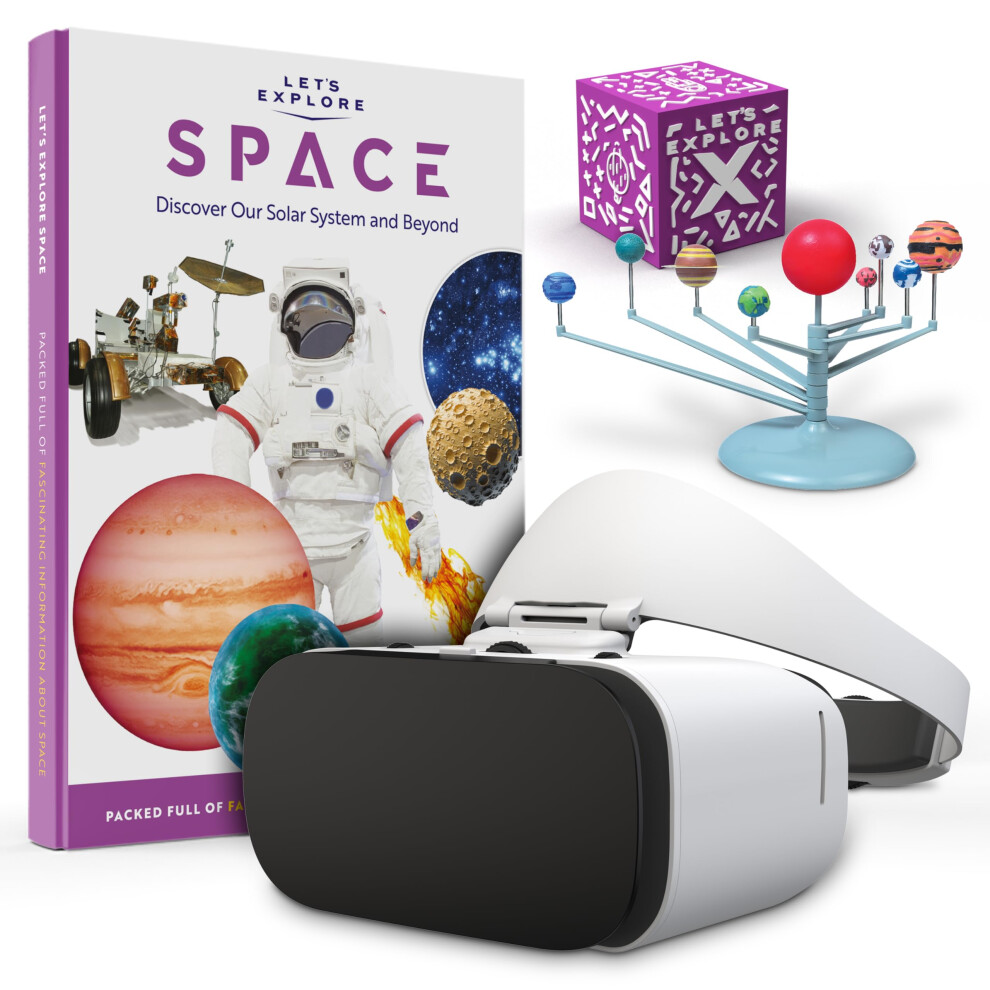 Let's Explore VR Headset for Kids - A Virtual Reality Family Friendly Adventure | Explore Our Solar System Through Augmented Reality and Sma