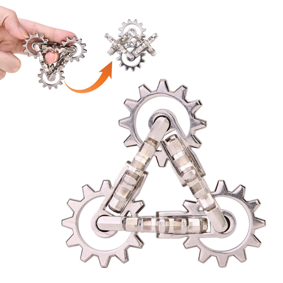 Juguete Antiestr S Infinity Gear, Genial, Sensorial, De Metal S Lido, Sin Fin, Para Adultos. Mantiene Los Dedos Y Las Manos Ocupados, Alivia El E-image